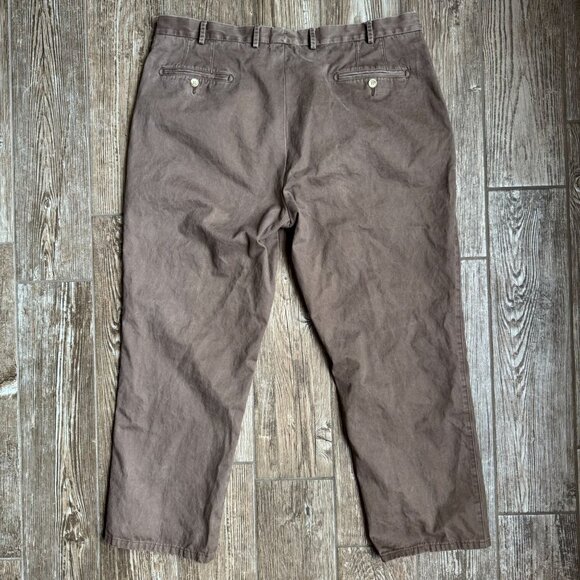 Peter Millar Mens Pima Cotton Brown Chino Pants Size 40 Made In Peru Preppy Prep - Picture 5 of 5